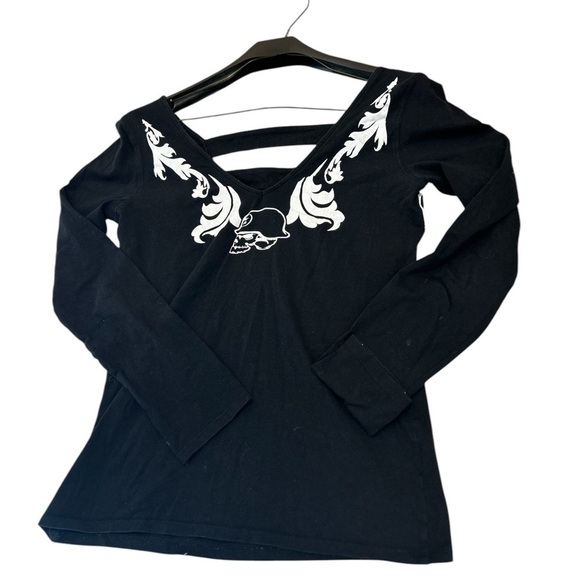 Metal Mulisha Tops - Y2K Metal Mulitia M strapped long sleeve shirt in great condition (minor stain)